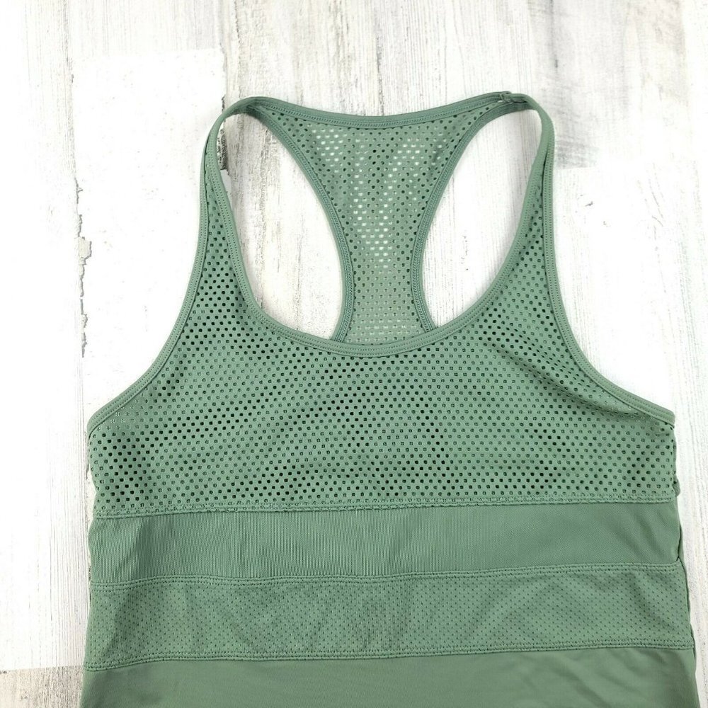 Lorna Jane e Running Yoga Tank Top Olive Green EUC - Picture 4 of 6